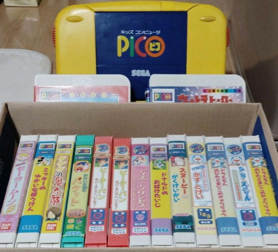動作確認済PICO本体＋ソフト12本 ＋中古ePICO本体＋ソフト1本まとめ売り