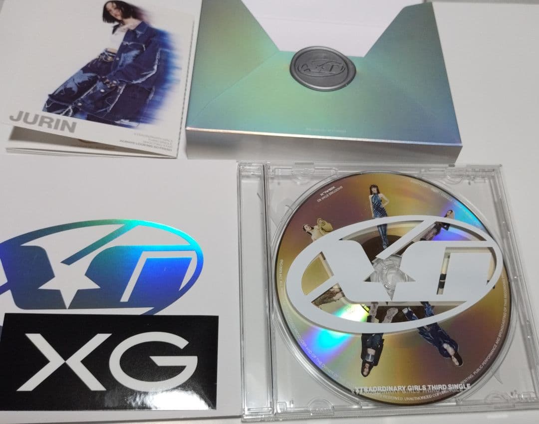 XG shooting star CD トレカ・シール1枚無し