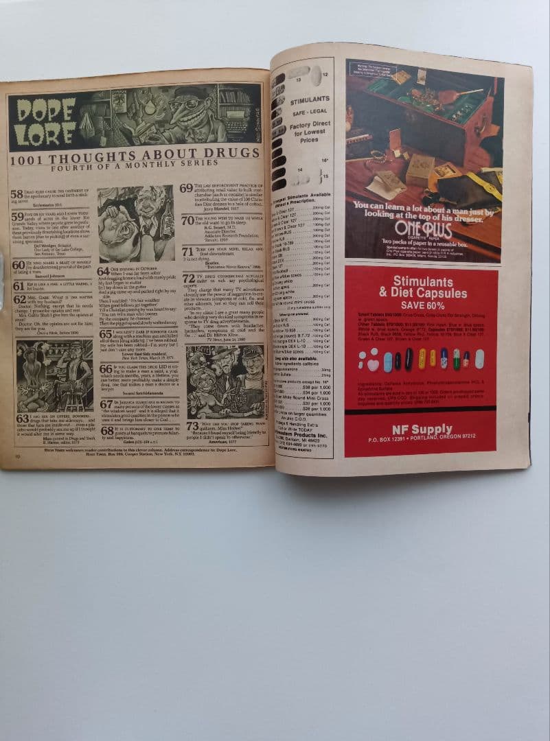 80s/VINTAGE/HIGH−TIMES/MAY/1981/洋雑誌。