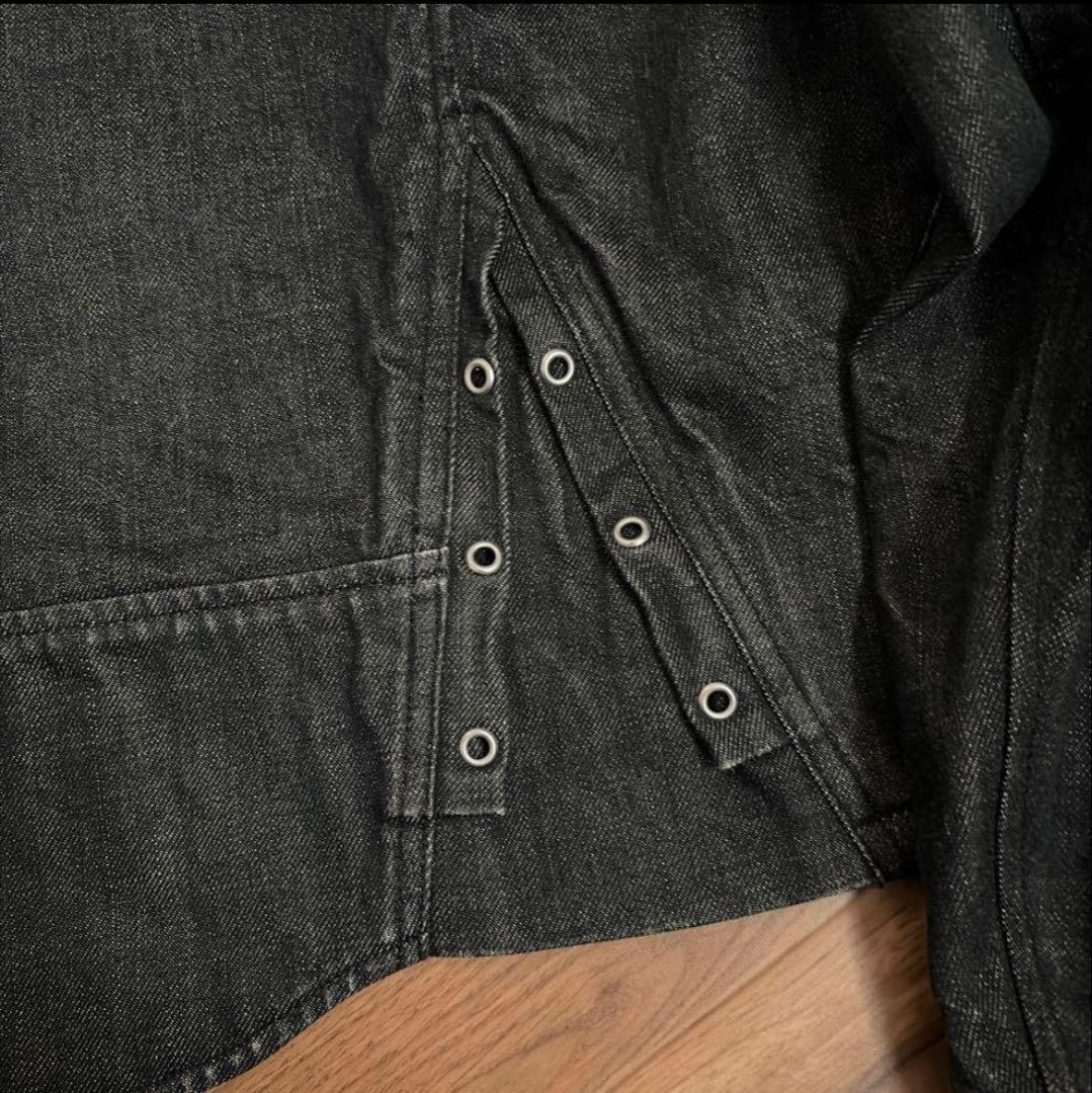 Schott（ショット）のブラックデニム ライダースジャケット