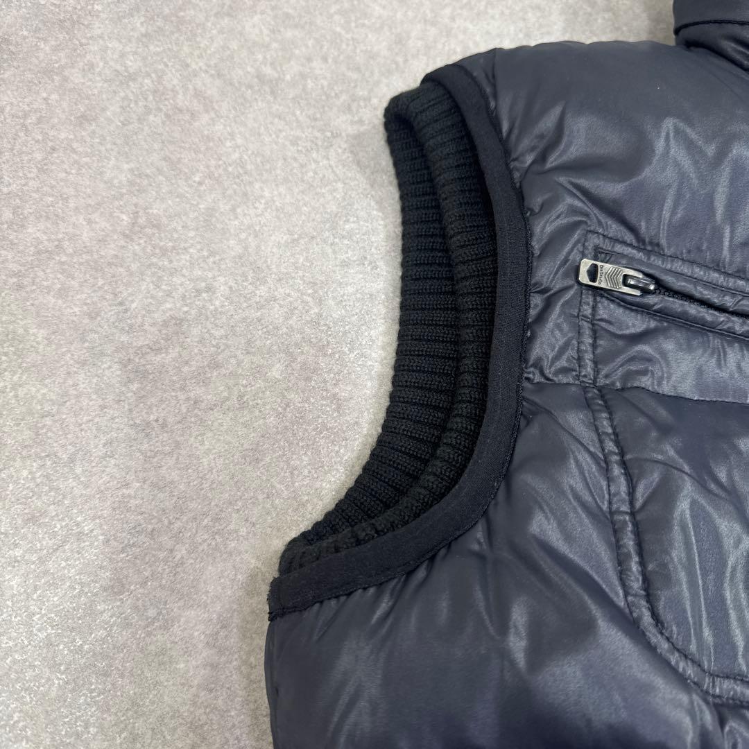 DIESEL ディーゼル ダウンベスト フルジップ ドローコード ブラック M