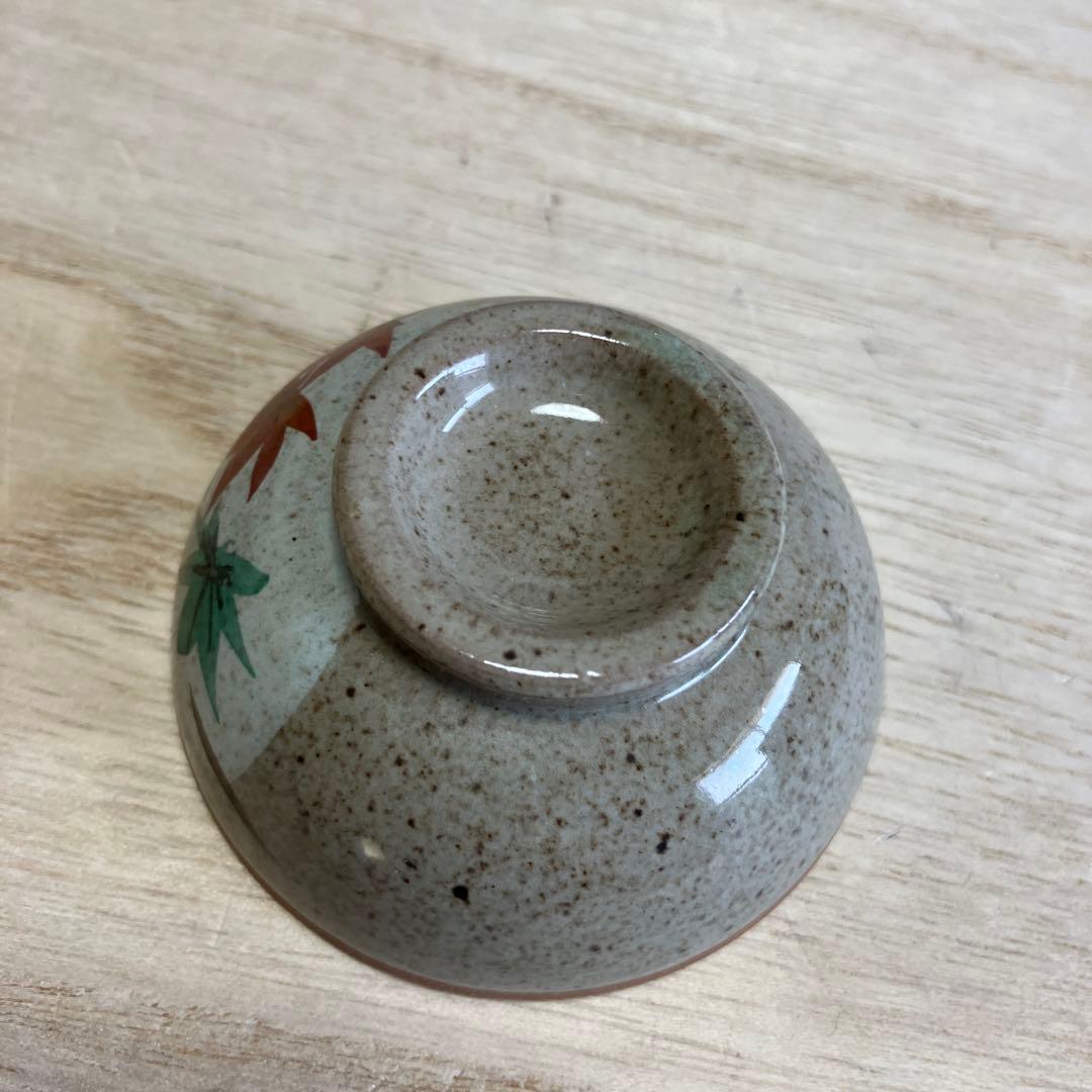 D-4 ②土瓶 急須 湯呑み セット 茶器 紅葉 もみじ 陶器 藤手 和食器