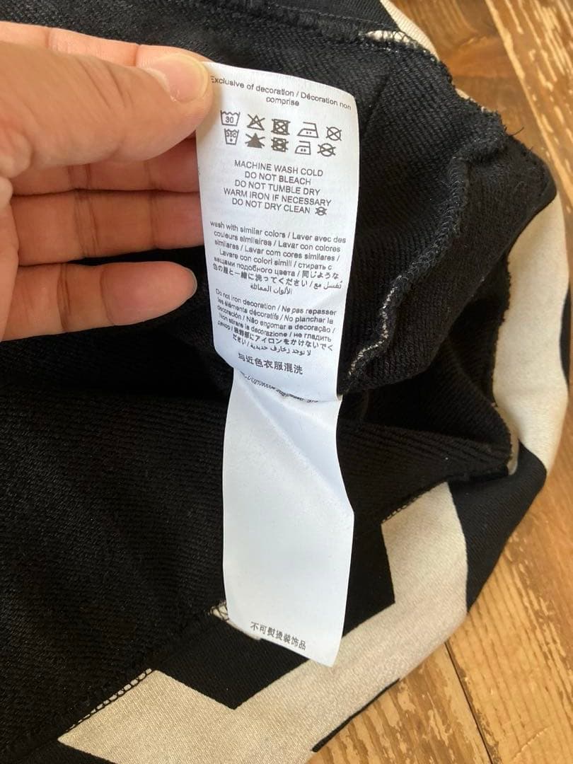 MARC JACOBS 総柄 モノグラムパーカー 黒白 XS ポルトガル製