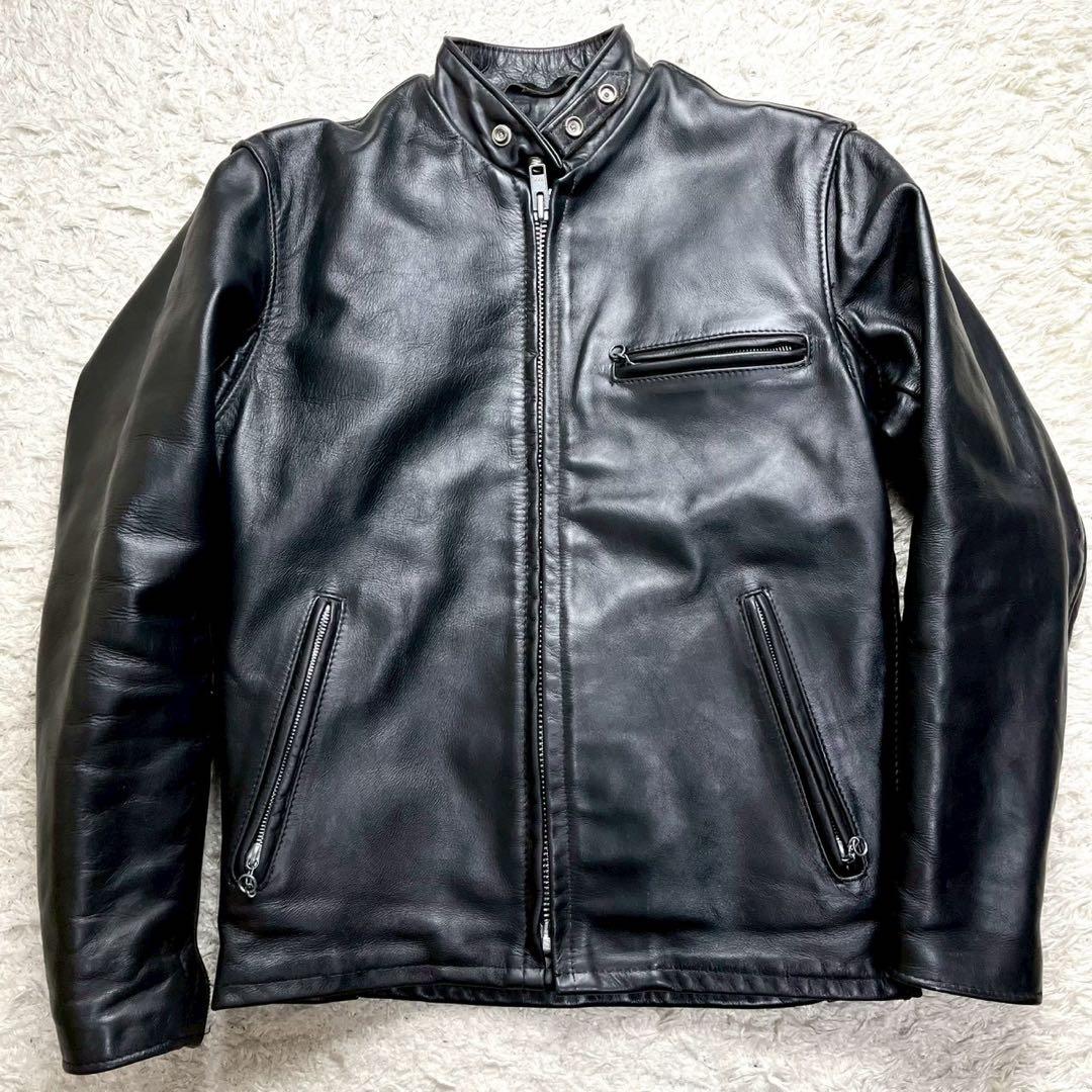 ◆2way/641◆SCHOTT シングルライダース レザージャケット 36