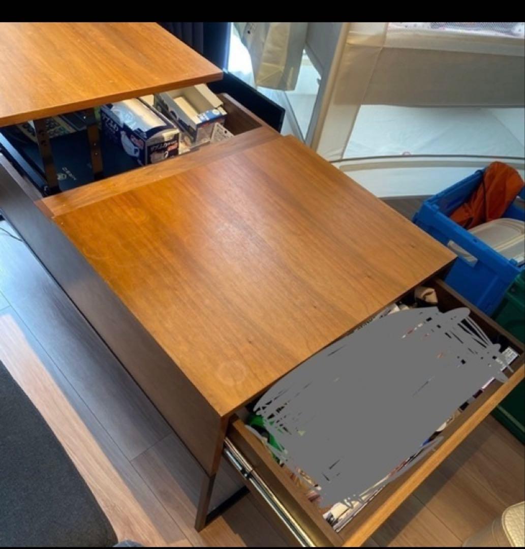 LOWYA リフティングテーブル 昇降式　ローテーブル