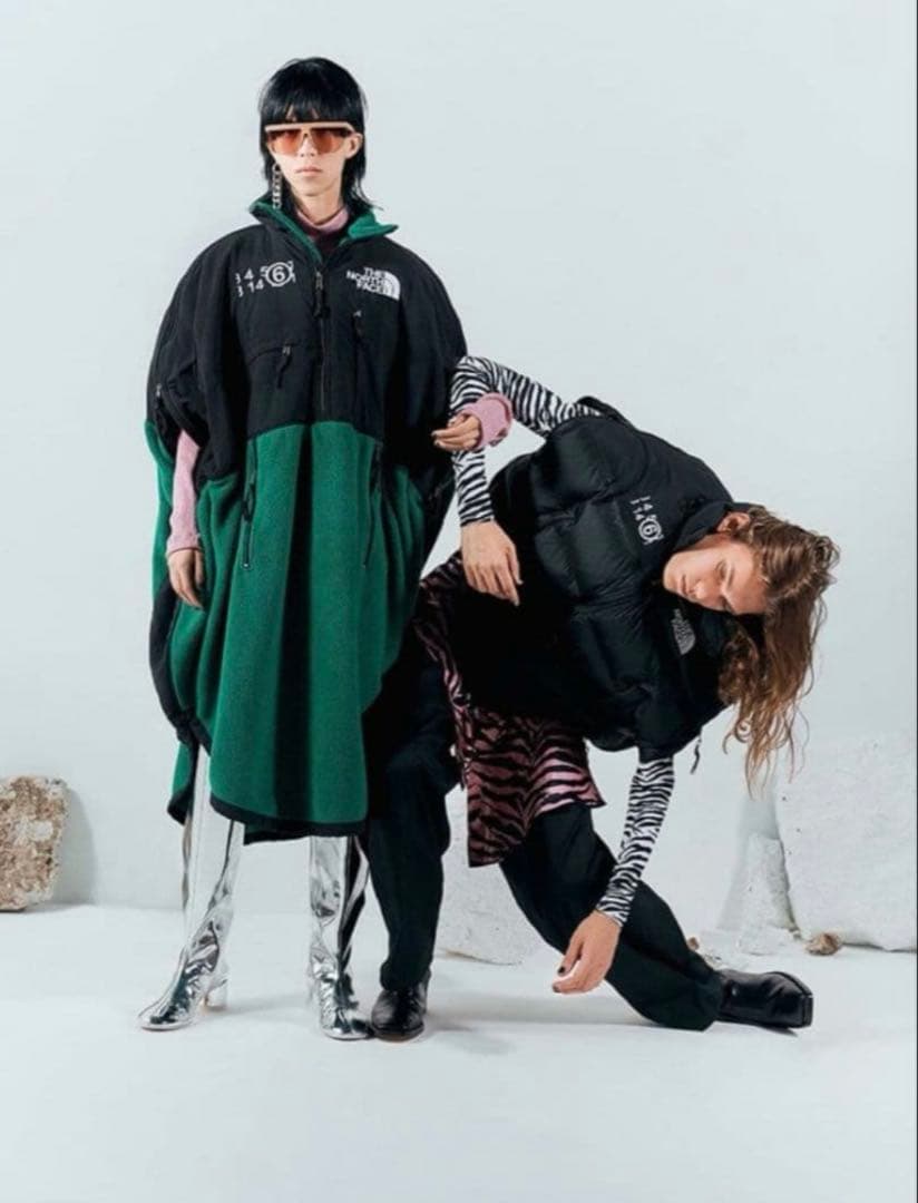 MM6 × NORTH FACE サークル デナリ ドレス　M　マルジェラ　緑