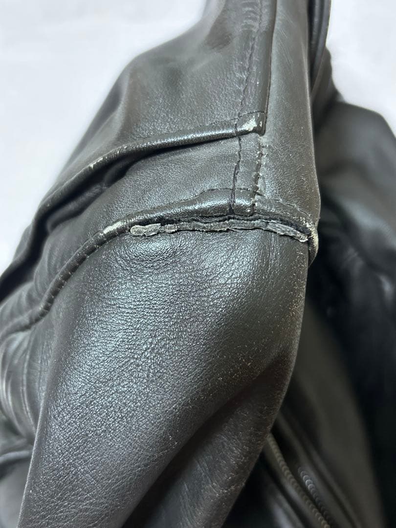 K*）様 Schott ダブルライダース 618 NS 黒サボテンタグ 別注 3