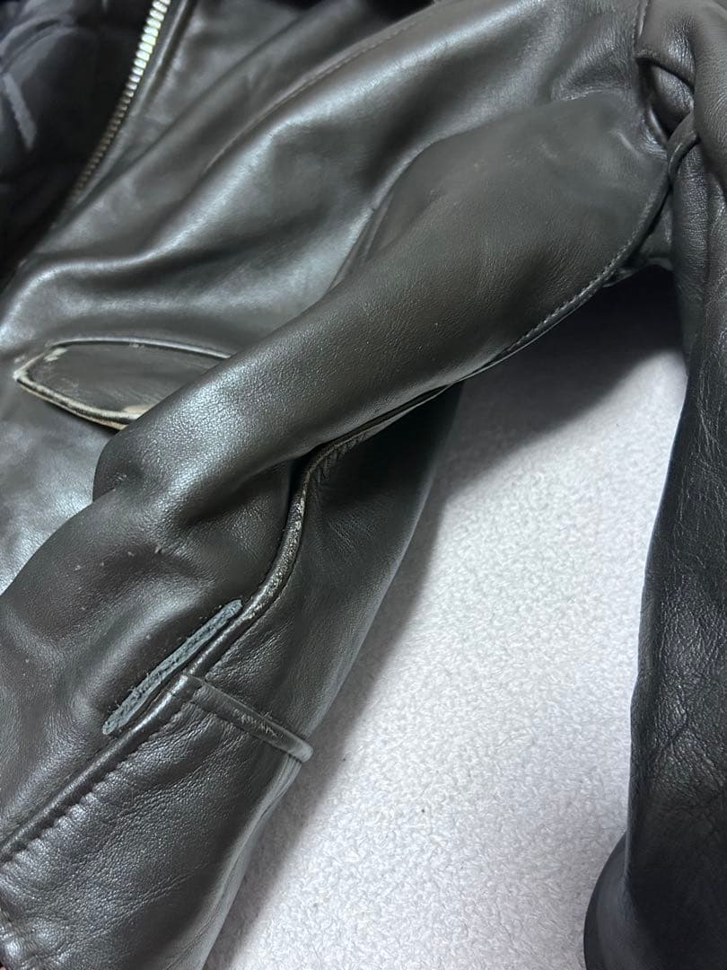 K*）様 Schott ダブルライダース 618 NS 黒サボテンタグ 別注 3