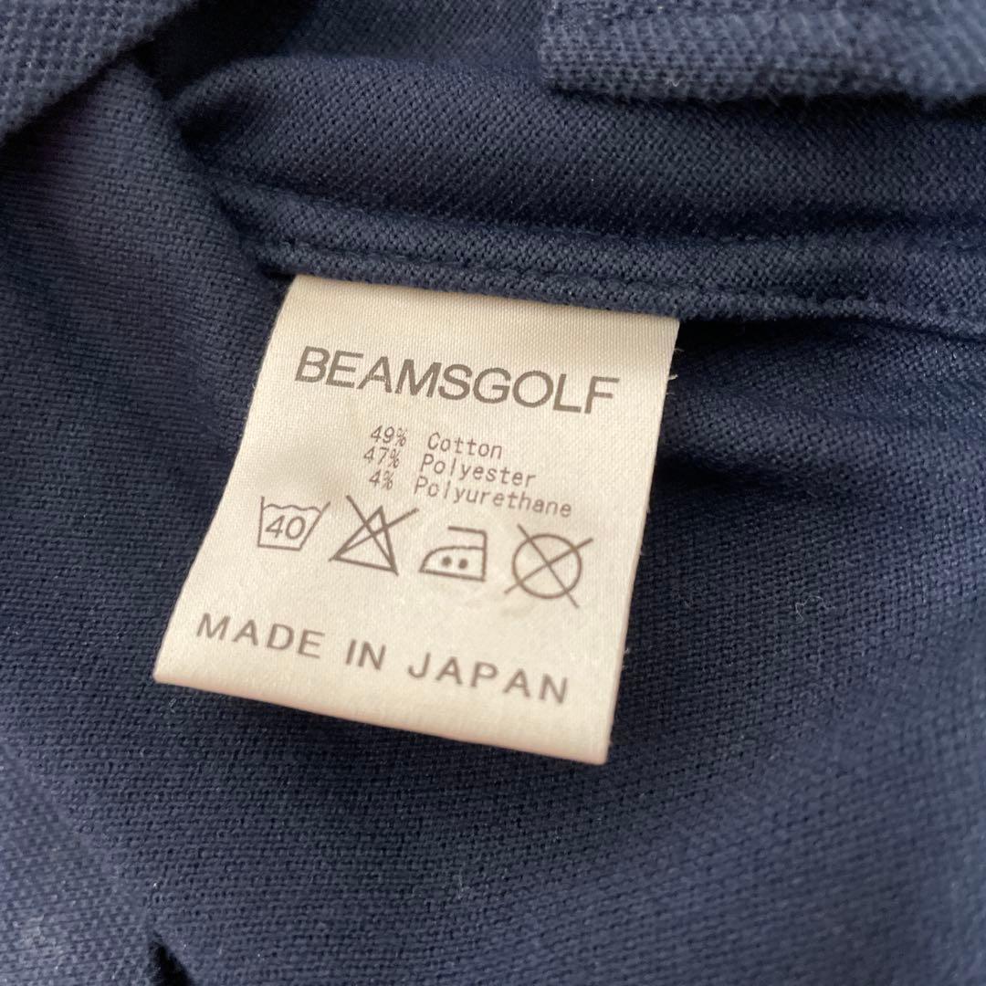 ビームスゴルフ　ポロシャツ　ネイビー　M