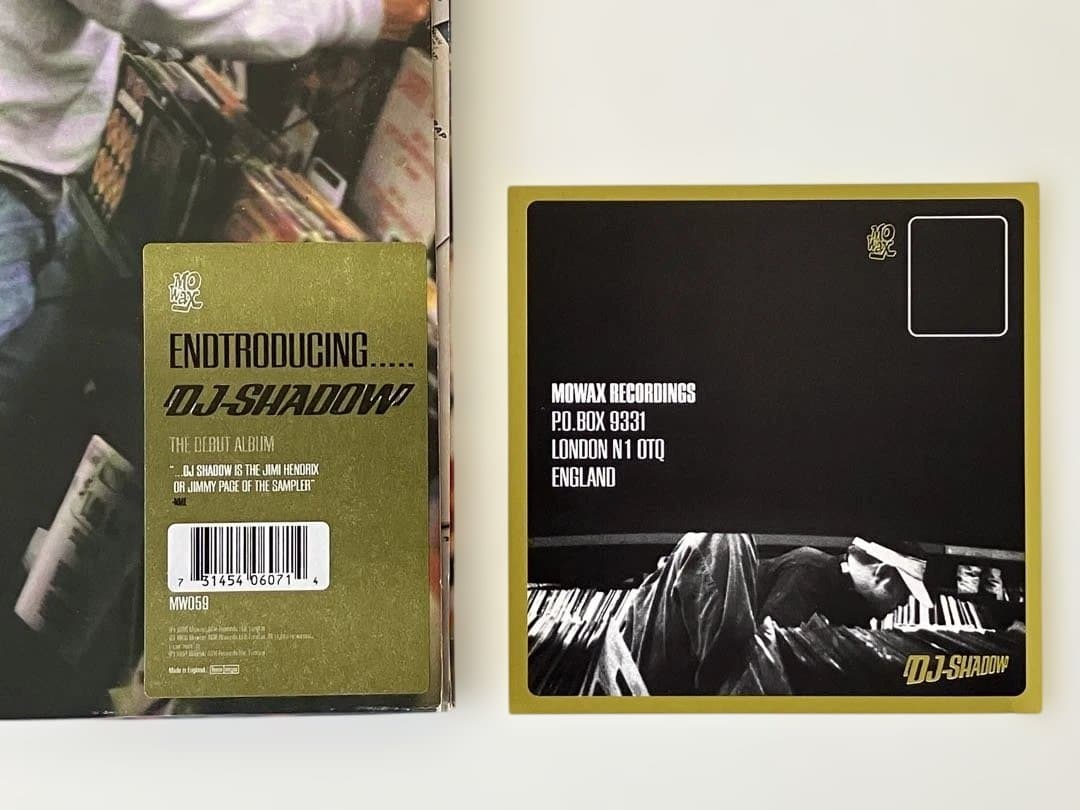 【オリジナルUK盤】DJ Shadow/Endtroducing... 見開き