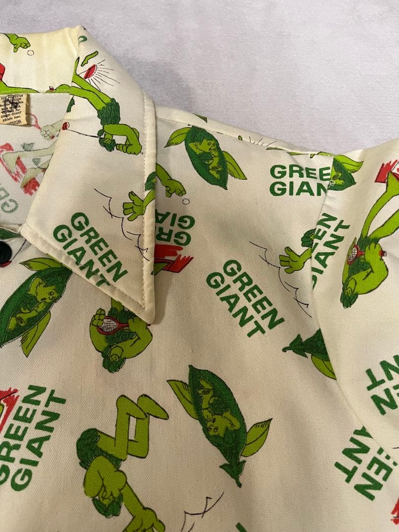 70s GREEN GIANT総柄ジャケット オモシーチャンネル ヤマダレン着用