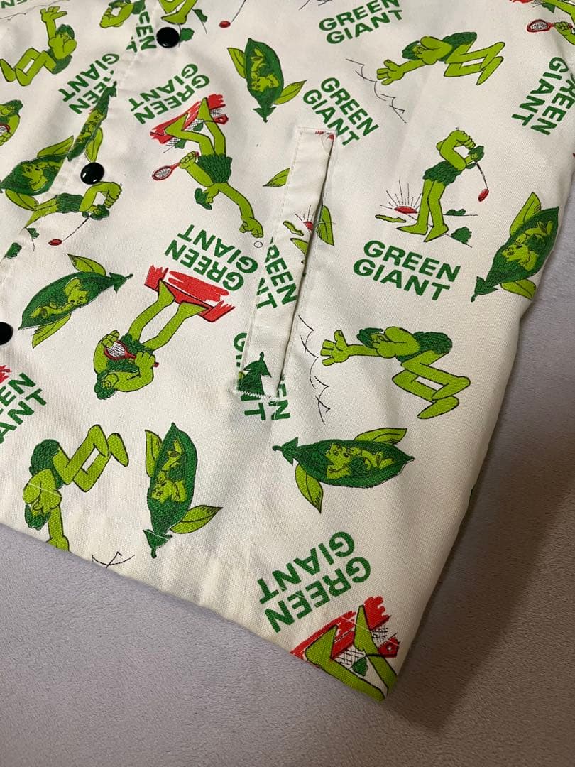 70s GREEN GIANT総柄ジャケット オモシーチャンネル ヤマダレン着用