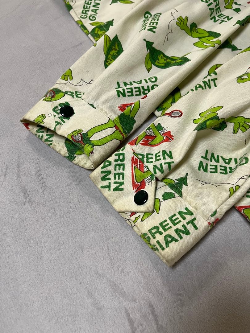 70s GREEN GIANT総柄ジャケット オモシーチャンネル ヤマダレン着用