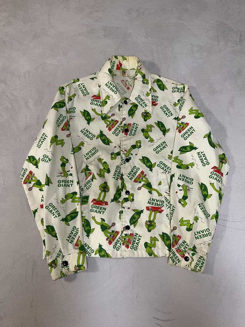 70s GREEN GIANT総柄ジャケット オモシーチャンネル ヤマダレン着用