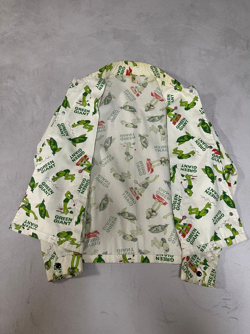 70s GREEN GIANT総柄ジャケット オモシーチャンネル ヤマダレン着用