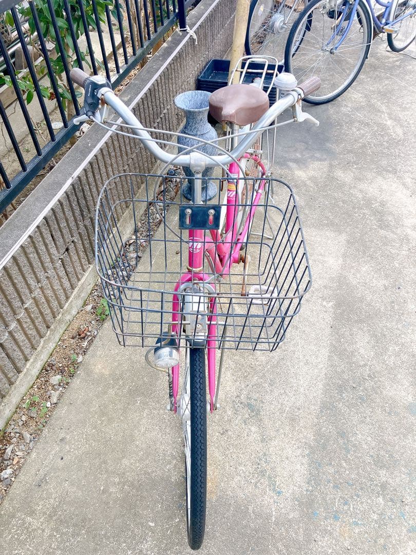 自転車本体ピンク チャリ チャリンコ