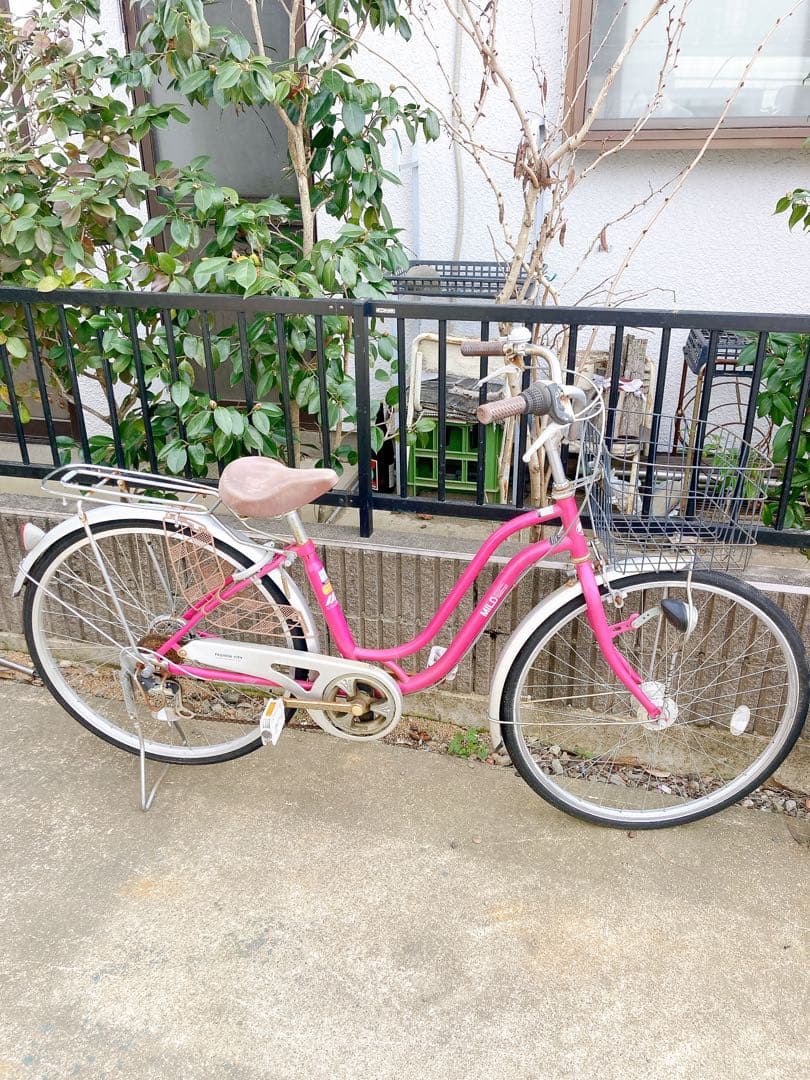 自転車本体ピンク チャリ チャリンコ