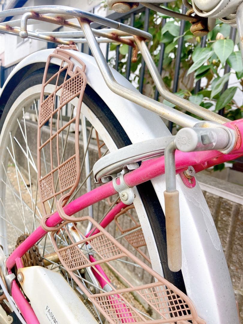 自転車本体ピンク チャリ チャリンコ
