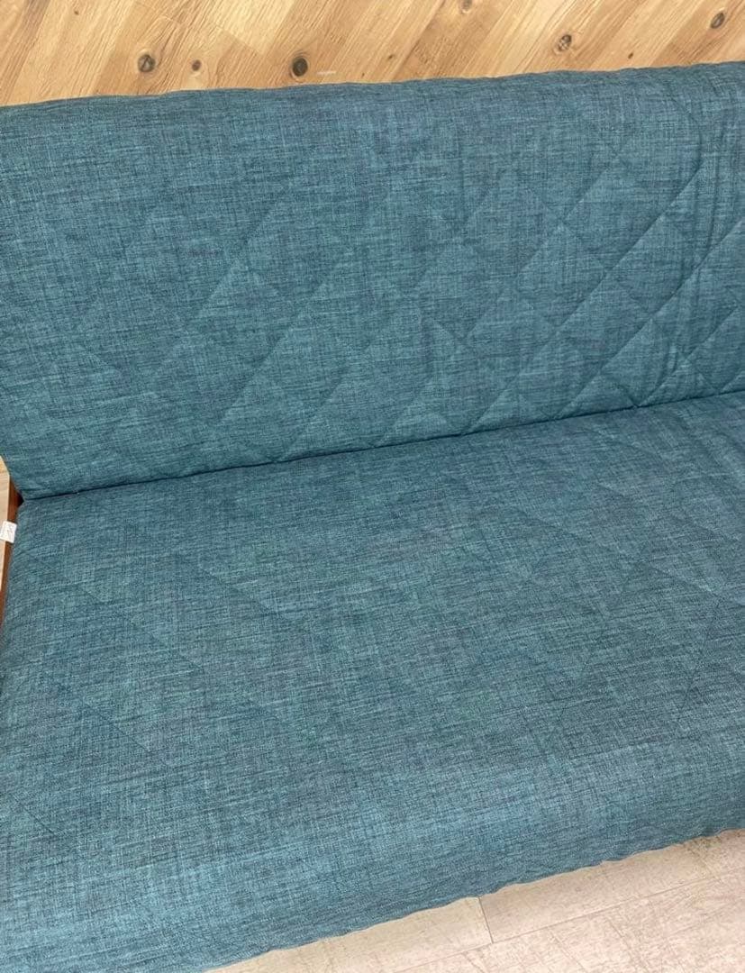 大川家具 モーブル ドロシーⅡ ソファベッド 200cm ブルー×ブラウン