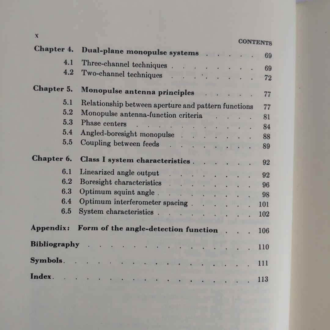 洋書 Introduction to Monopulse Radar Library