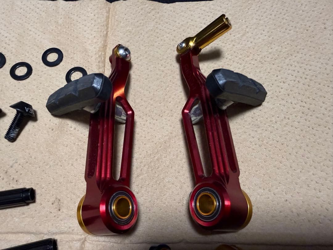 RIDEA CLV2 インチアップ対応 ロングアームＶブレーキ 前後セット