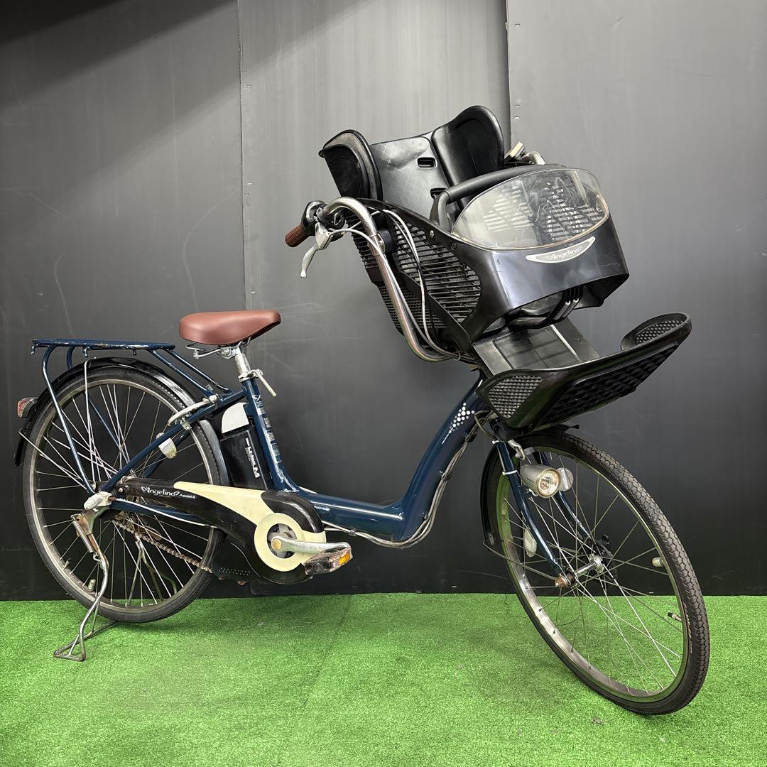 電動自転車 BS Angelino ブルー 3人乗り対応　63