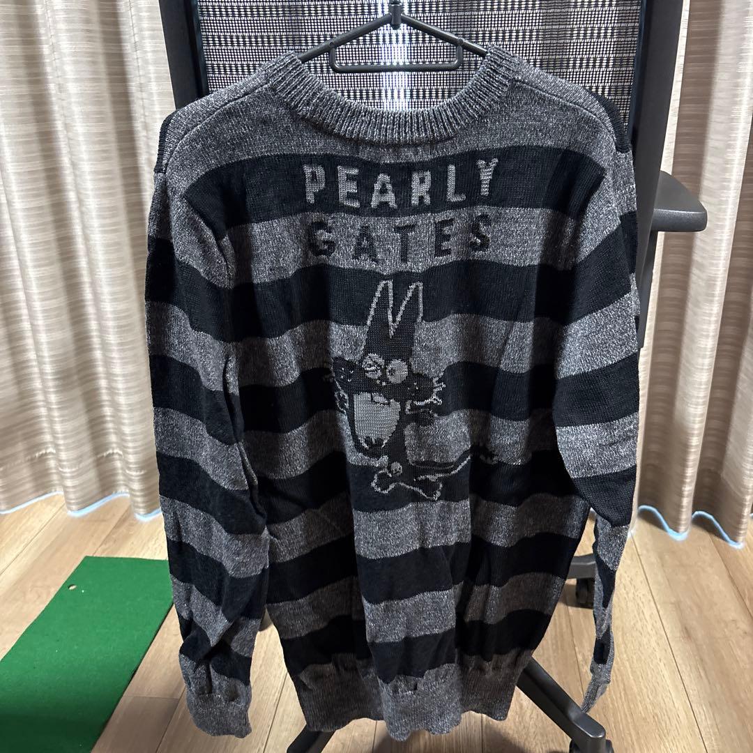 【ニャロメ】PEARLY GATES ストライプセーター サイズ6