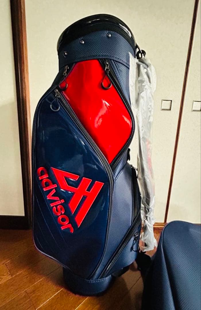【新品.未使用】25年型モデルadvisar キャディバッグ. 紺