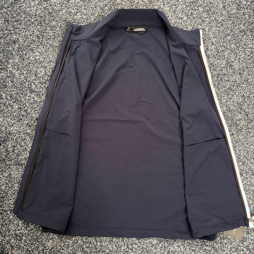 【未使用・タグ付】ジェイリンドバーグ　ジップ　ベスト　ゴルフウェア　紺色　XXL