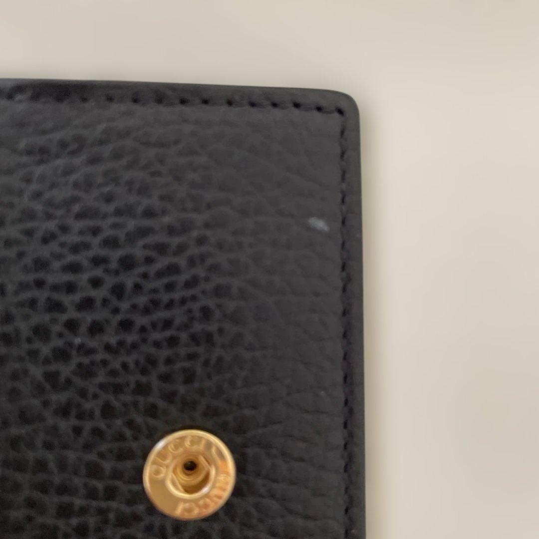 GUCCI ブラックレザーキーケース　箱.袋付き