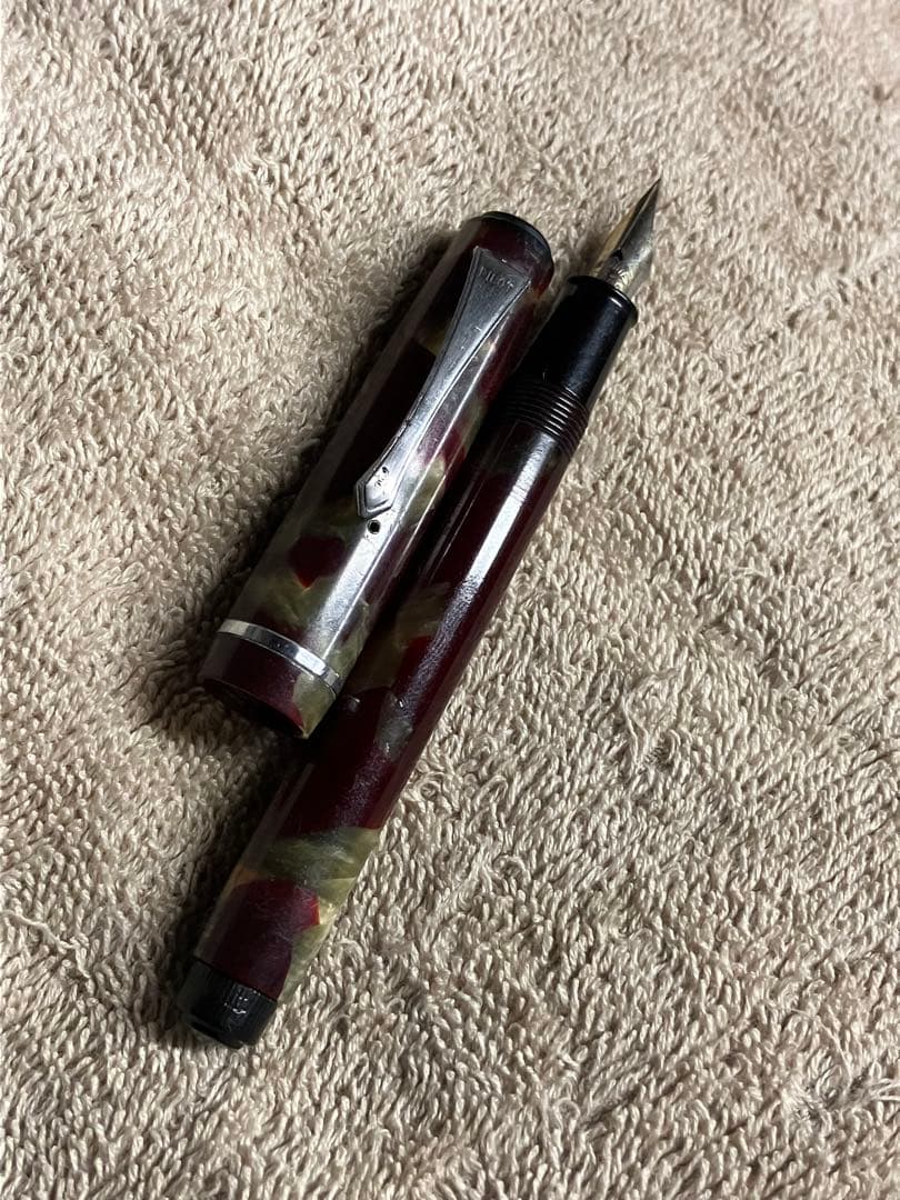 も*う様 パイロット　万年筆　レトロ　ビンテージ　廃盤　吸引式　セルロイド