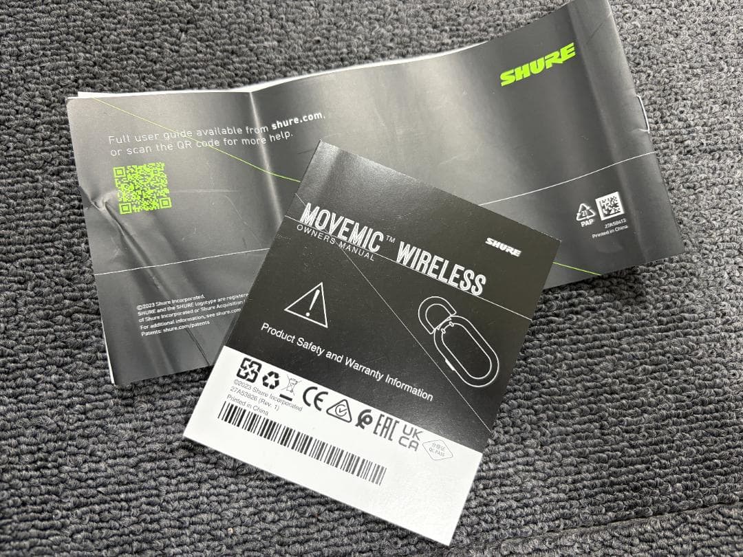 【極美品】SHURE MoveMic Two Kit ピンマイク