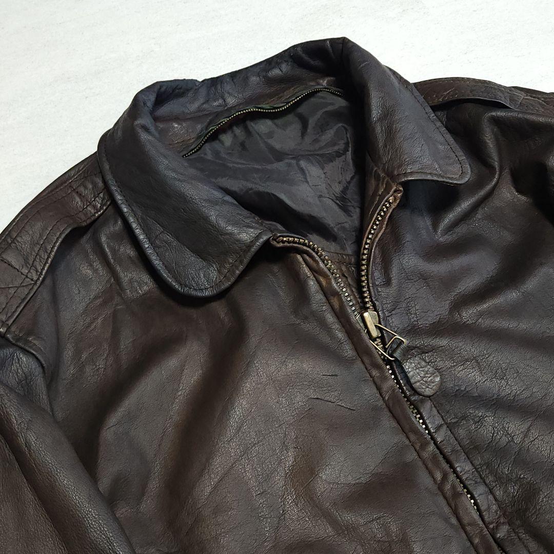 Vintage A-2 Flight Jacket リアルレザーフライトジャケッ