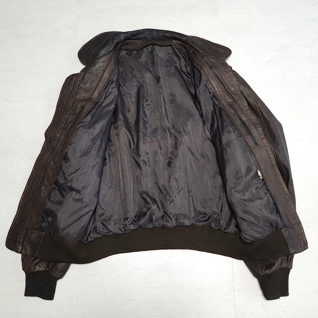 Vintage A-2 Flight Jacket リアルレザーフライトジャケッ