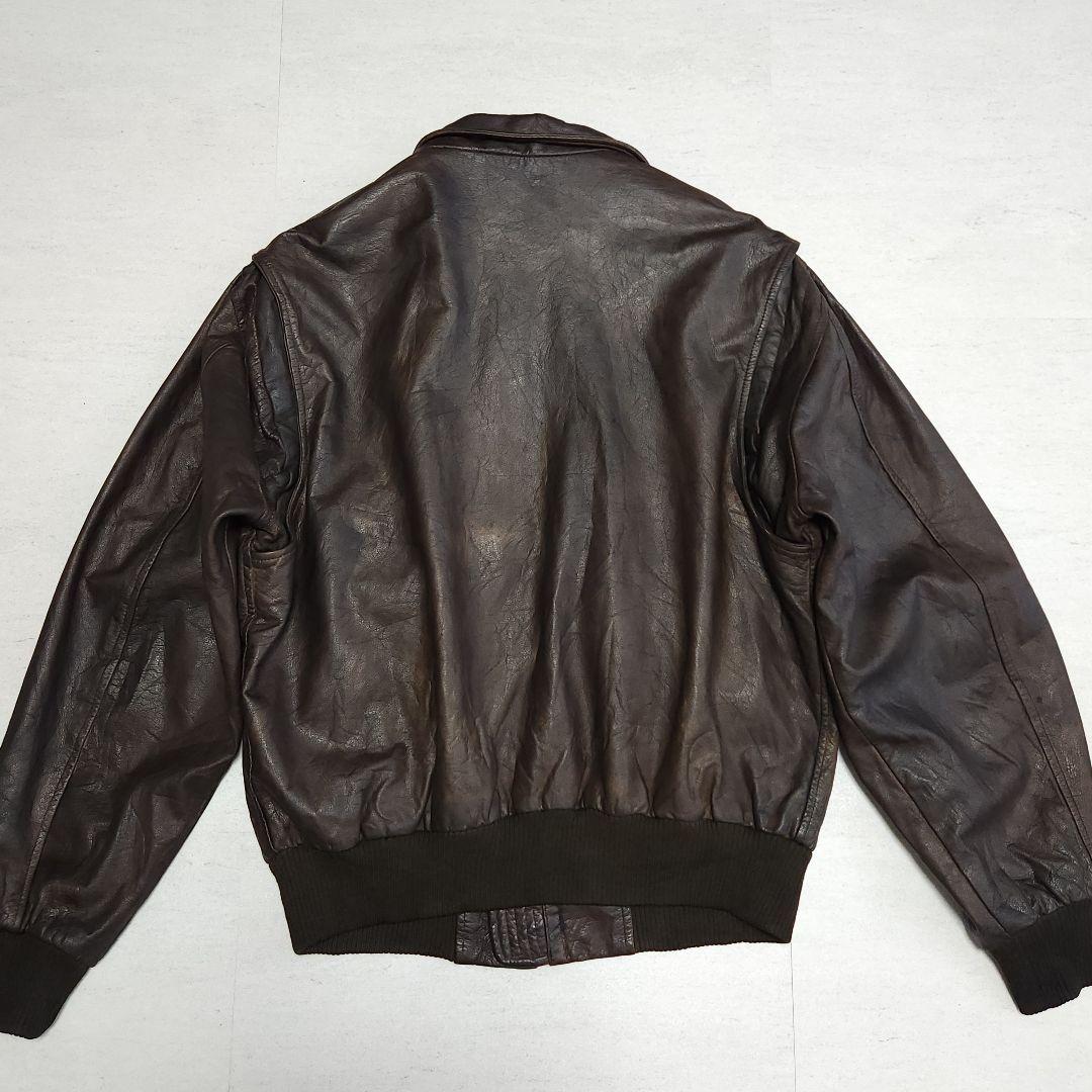 Vintage A-2 Flight Jacket リアルレザーフライトジャケッ