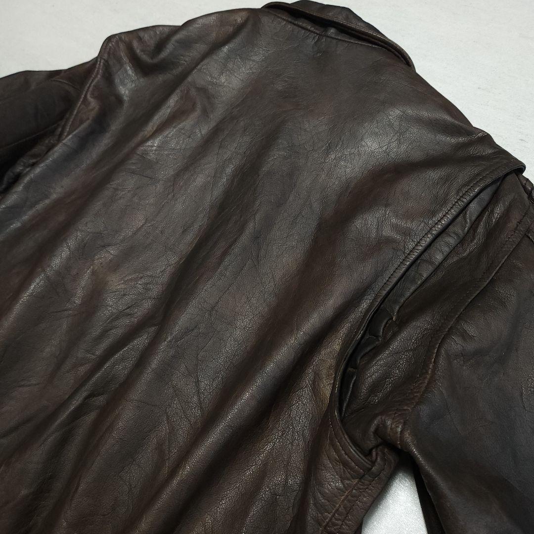 Vintage A-2 Flight Jacket リアルレザーフライトジャケッ