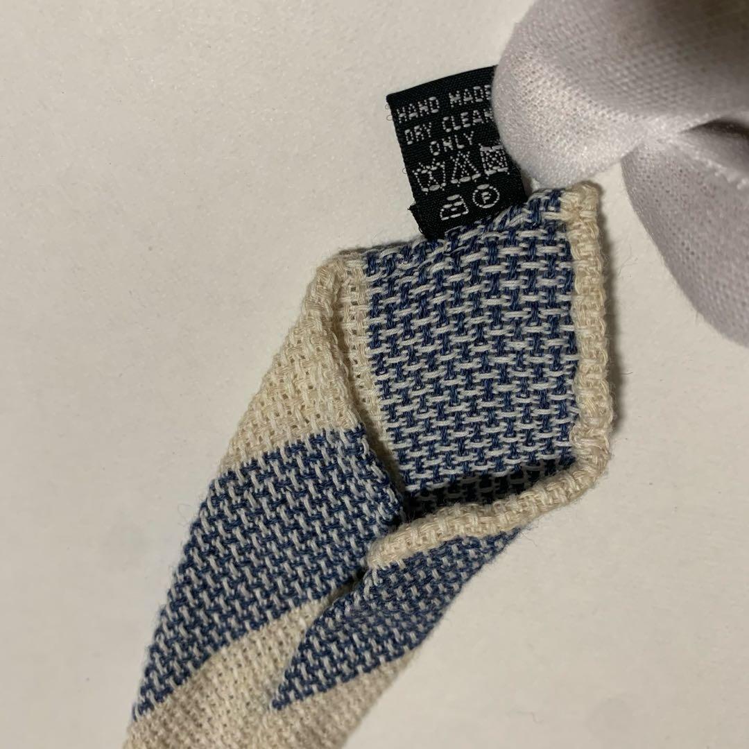 【セッテピエゲ】TIEYOURTIE タイユアタイ ネクタイ ストライプ 生成り