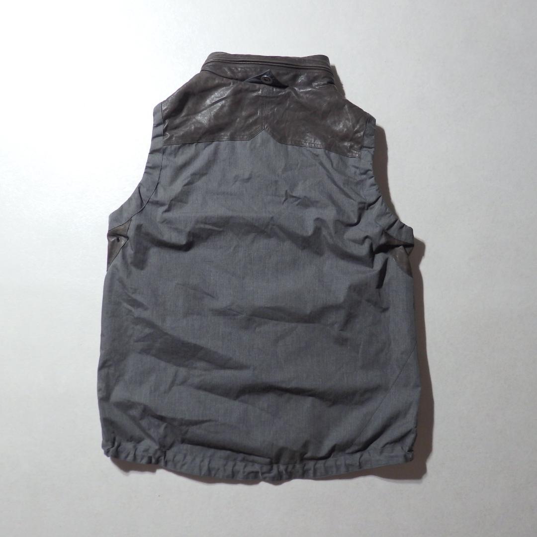 超希少サンプル White Mountaineeringレザー切替 フード格納