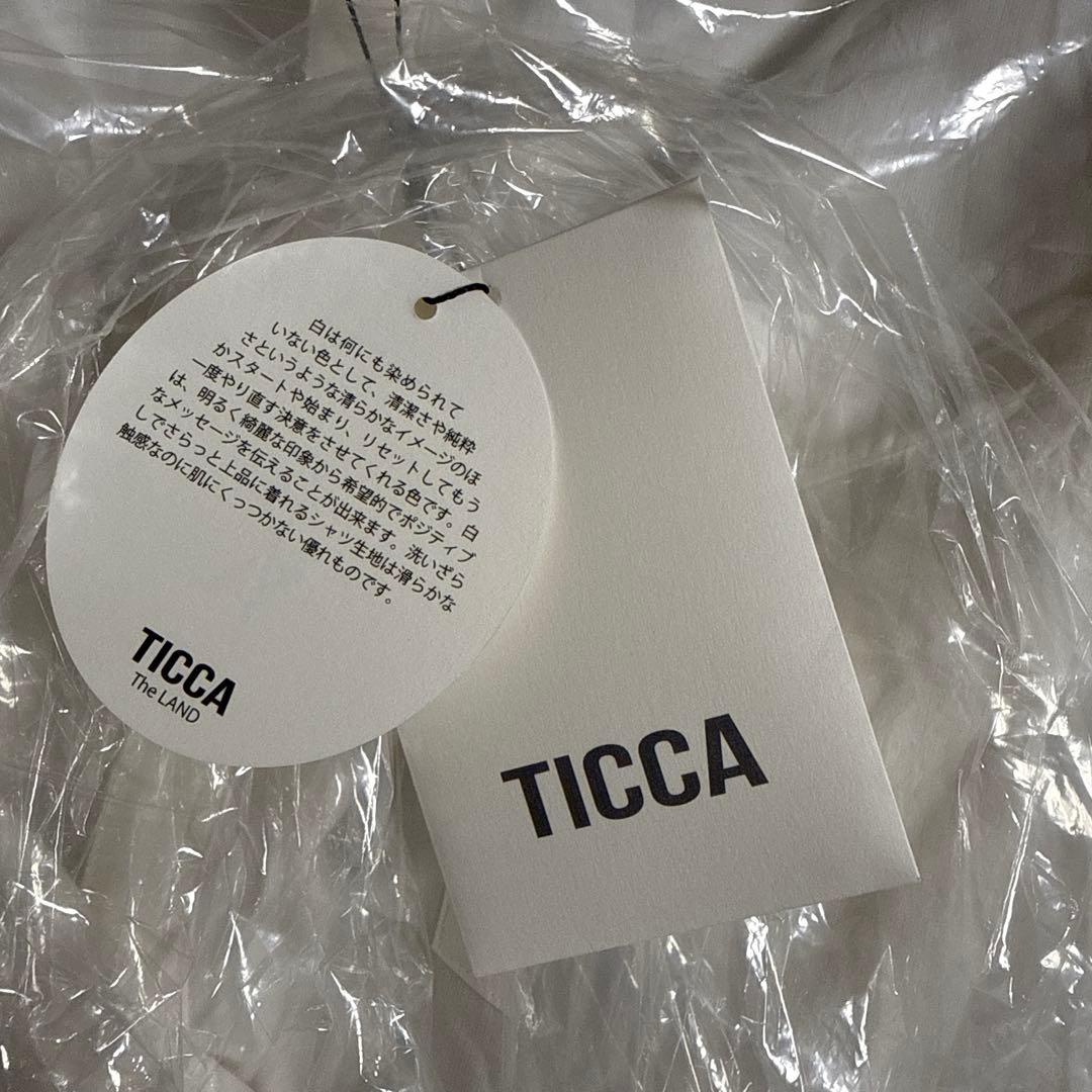 TICCA ティッカ バンドカラーシャツ ホワイト