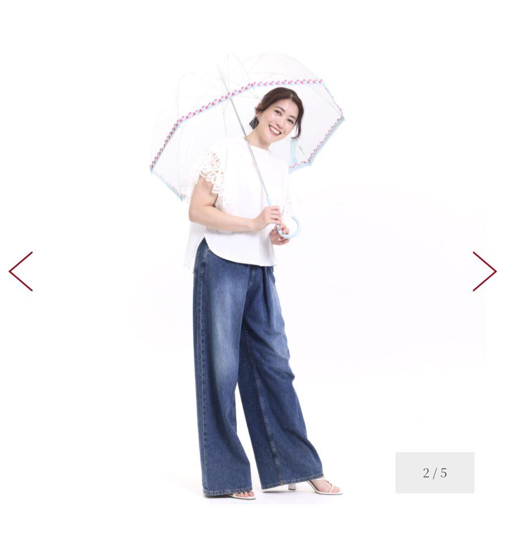近沢レース　傘　雨傘　かき氷　ビニール傘　アンブレラ