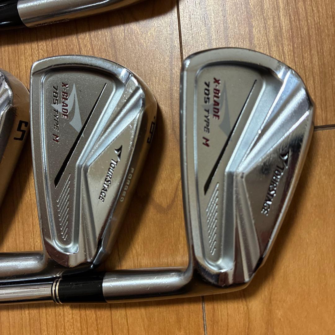 名器705 TYPE M アイアン6本セット+4番 ダイナミックゴールドS200