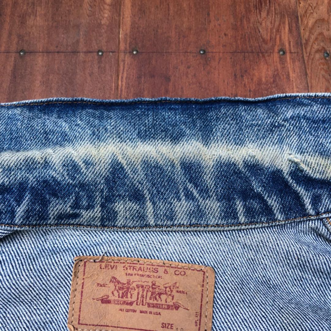ビンテージ レア　Levi's Denim Jacket USA製　ボタン刻印無