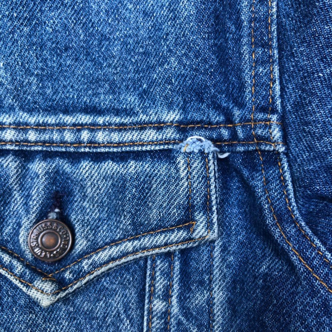 ビンテージ レア　Levi's Denim Jacket USA製　ボタン刻印無
