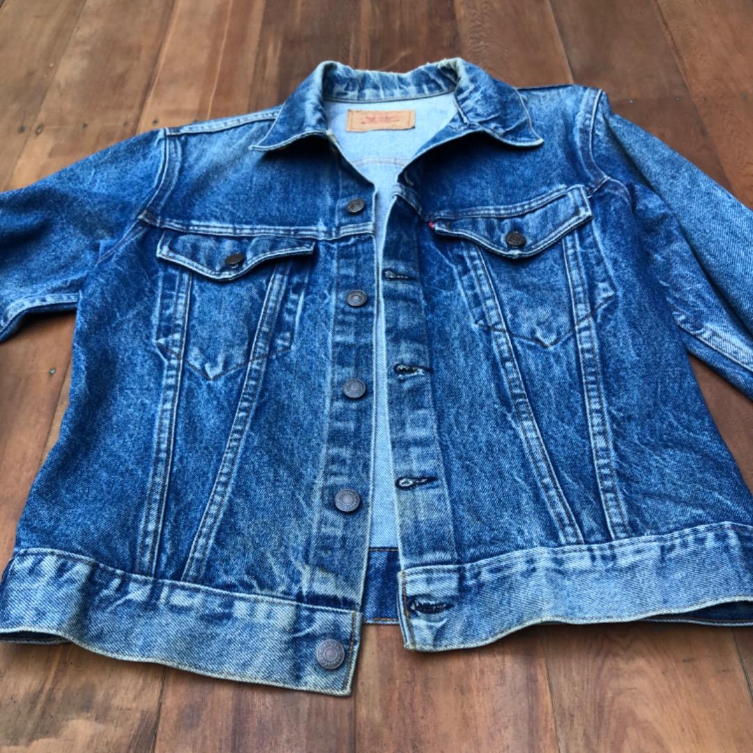 ビンテージ レア　Levi's Denim Jacket USA製　ボタン刻印無