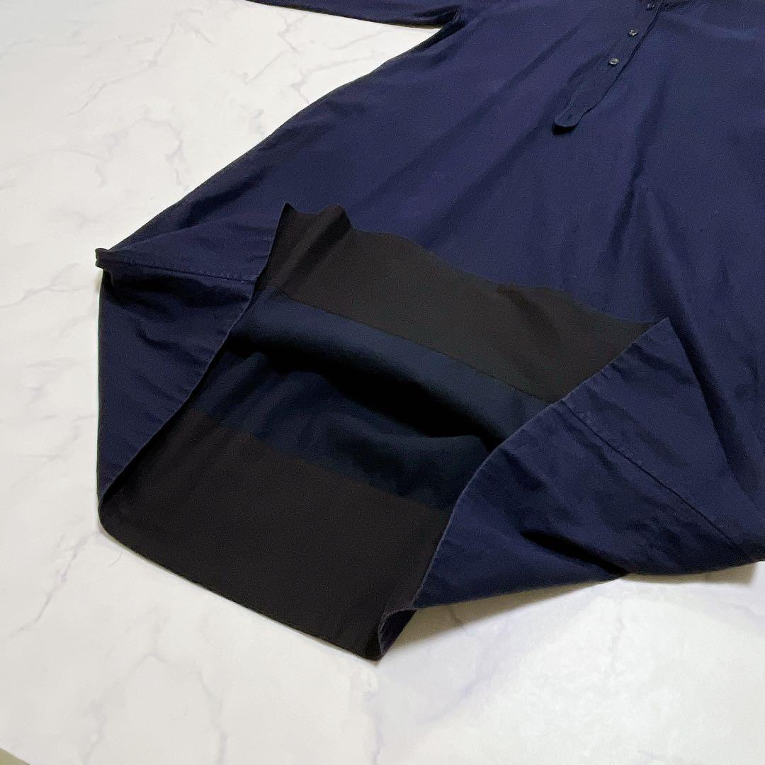 美品✨マーガレットハウエル ロングワンピース リネン ネイビー