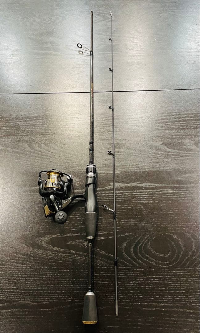 釣りセット2ピースロッド（168cm)&リール・トラウトスプーンセット&糸巻き付