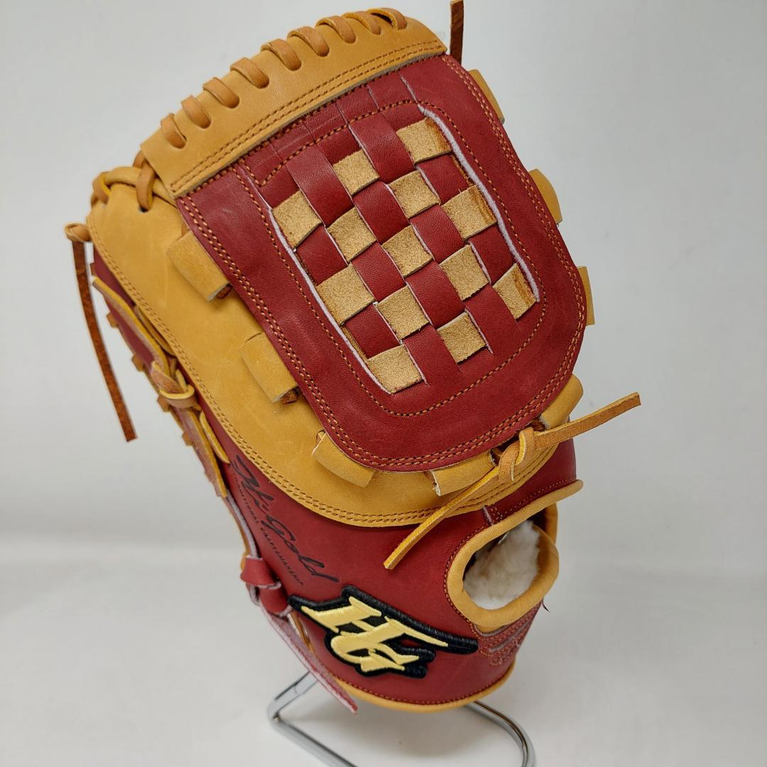 ハイゴールド 硬式 軟式 ファーストミット 左投げ MKG-202Fダークレッド