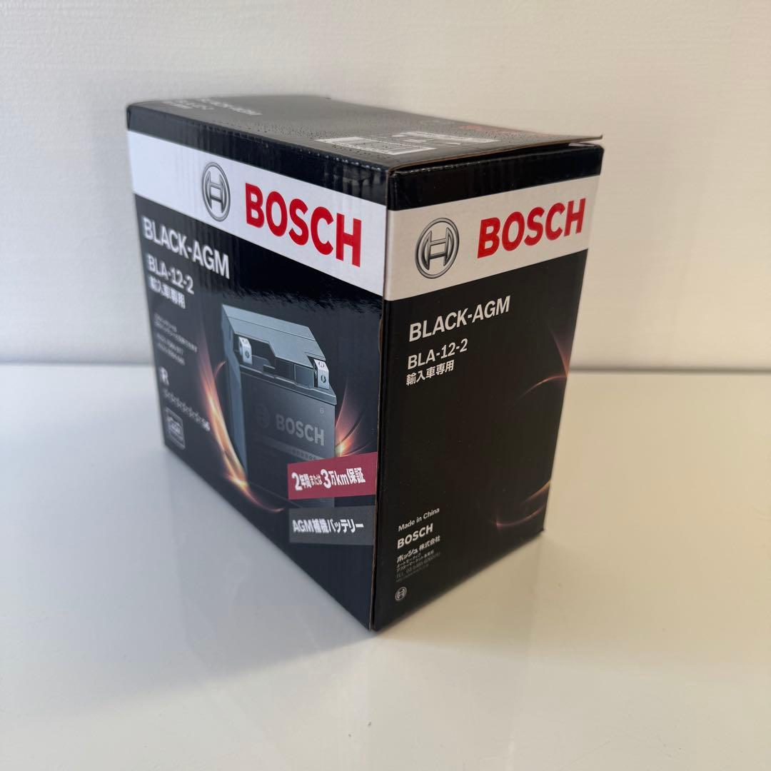 BOSCH (ボッシュ)ブラック-AGM 輸入車補機バッテリー BLA-12-2