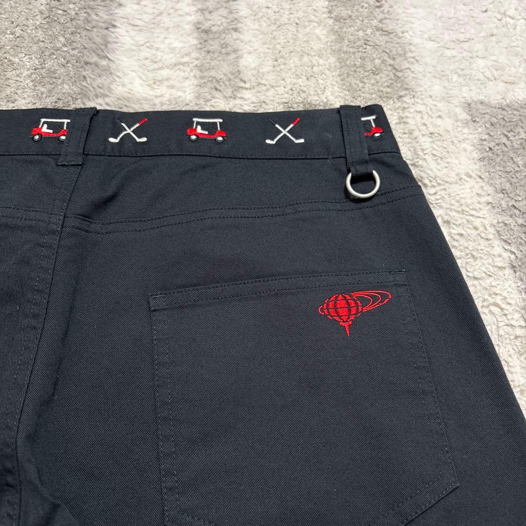 beams golf ビームスゴルフ　ゴルフパンツ　Mレディースゴルフウェア　黒