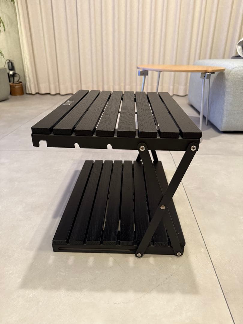 アノバANOBA BLACK EDITION ウッドラック2段